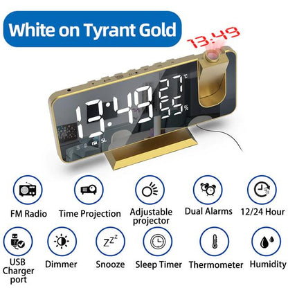 LED Digital Projection Alarm Clock