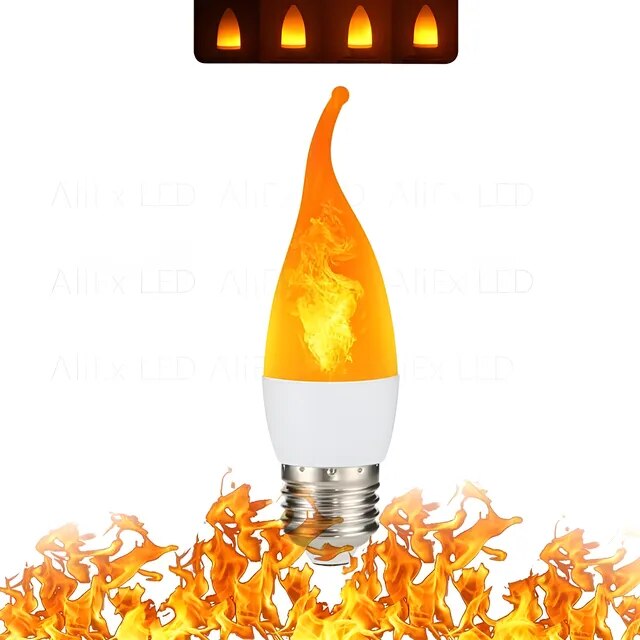 Flame Effect Light Bulb