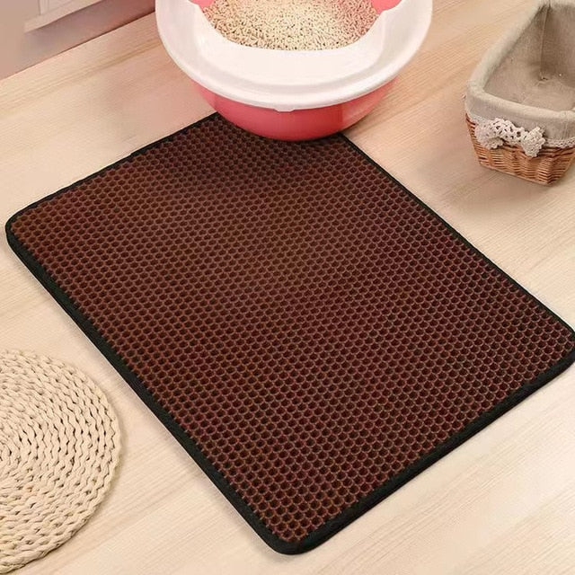 Waterproof Pet/Cat Litter Mat Double Layer