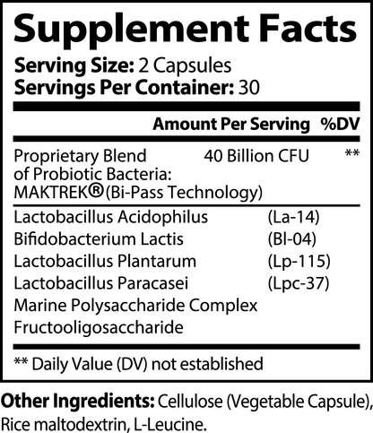 Probiotic 40 Billion (with Prebiotics)