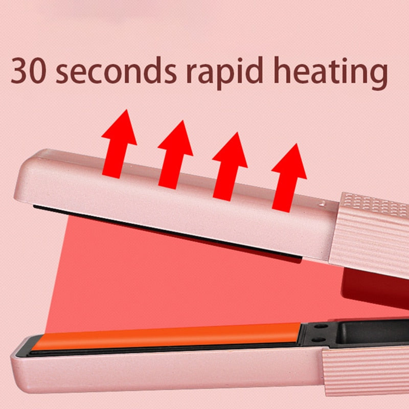 Portable Ceramic Hair Straightener Cordless 3 Constant Temperature