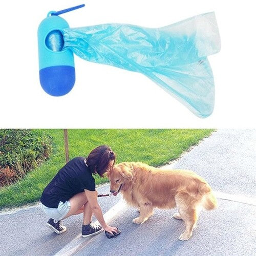 Set 15pcs Disposable Garbage Bag Walking Pet Dog