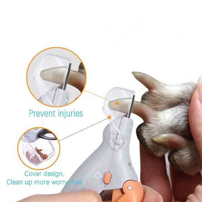 Professional Pet Nail Clipper With Led Light