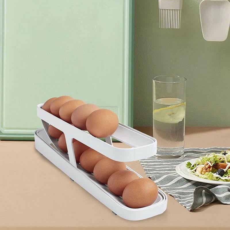 Automatic Scrolling Egg Rack Holder