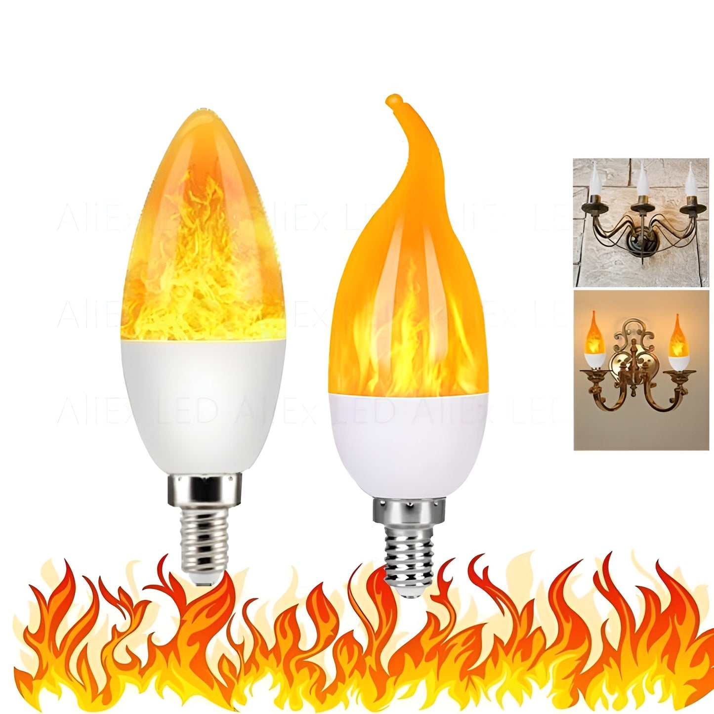 Flame Effect Light Bulb