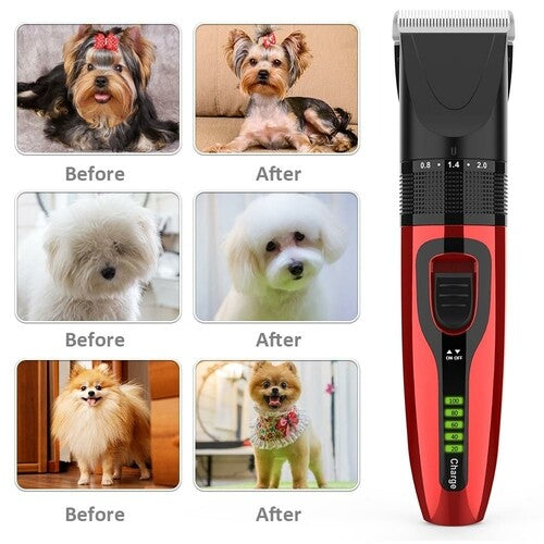 Pet Grooming Clippers Kit With Scissors And Comb