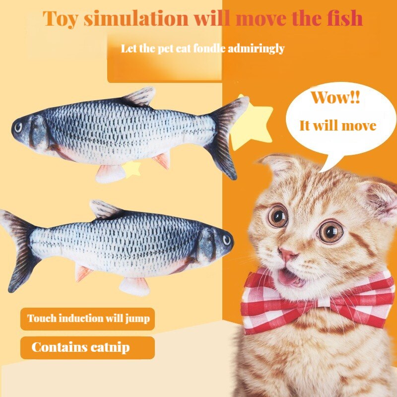 Electric fish pet toy