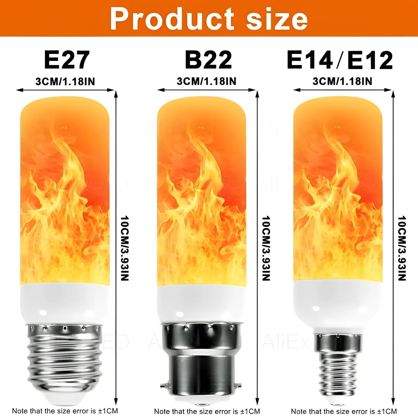 Flame Effect Light Bulb