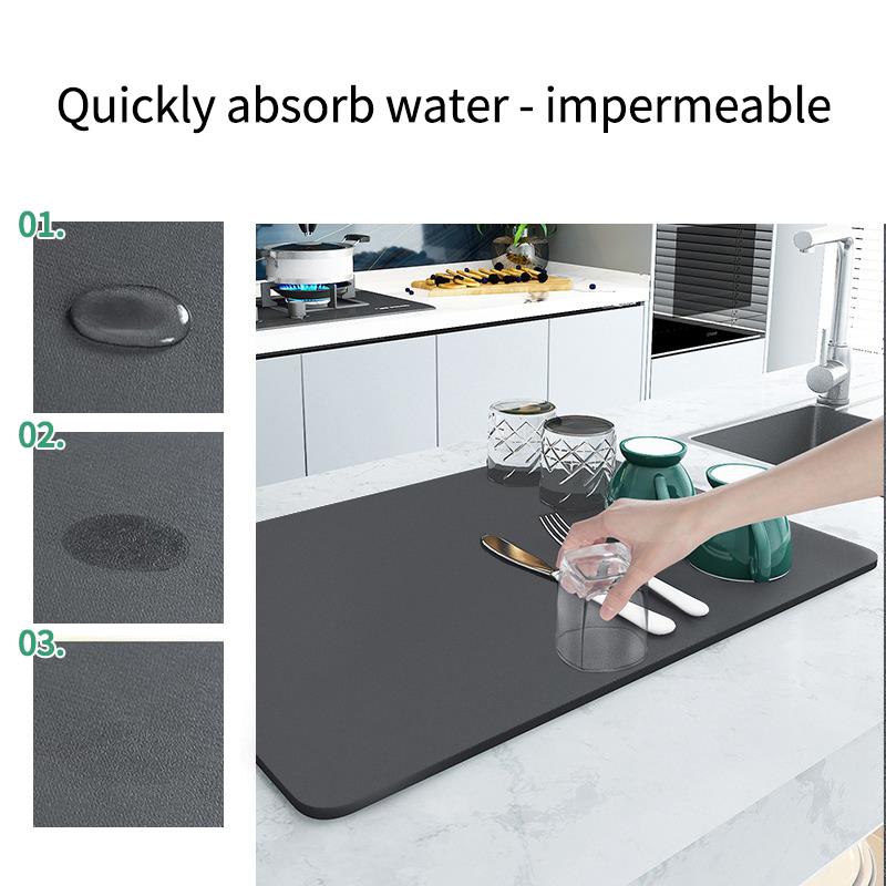 Super Absorbent Kitchen Counter Drying Mat