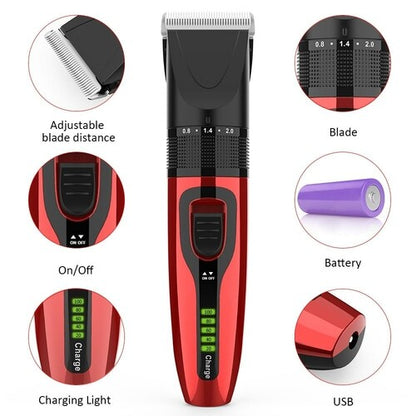 Pet Grooming Clippers Kit With Scissors And Comb