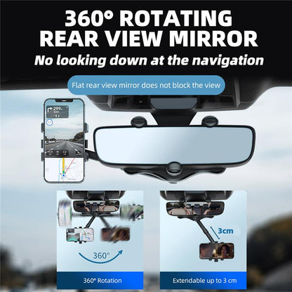 360° Car Rearview Mirror Phone Holder for Car