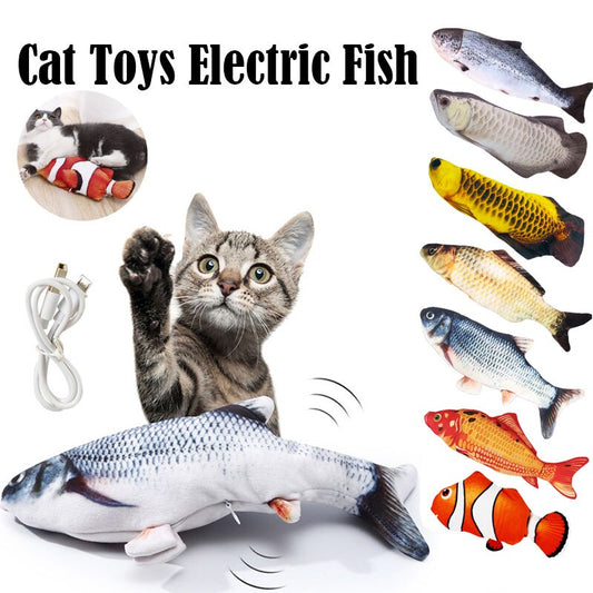 Electric fish pet toy