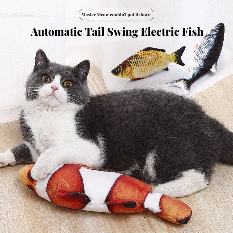 Electric fish pet toy