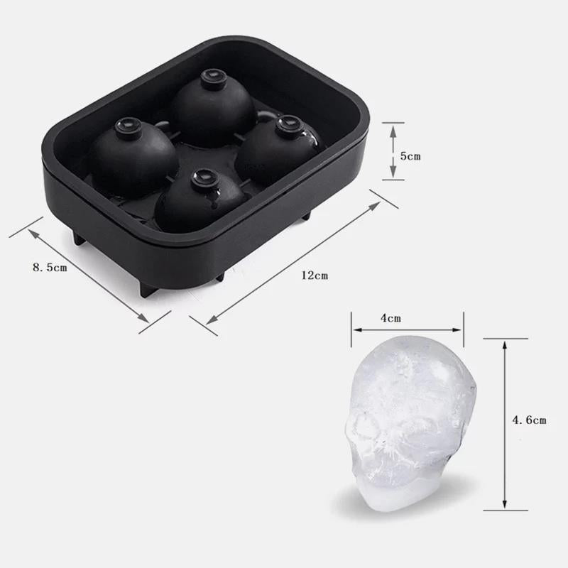 3D Skull Ice Cube Molds