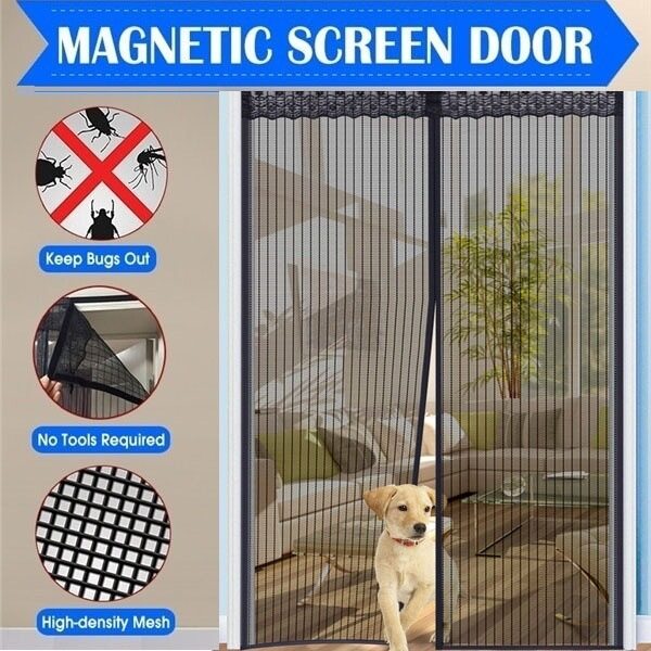 Magnetic Mosquito Net Summer Anti Bug Fly Door Curtains