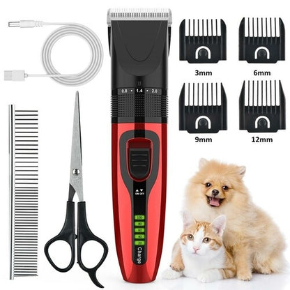 Pet Grooming Clippers Kit With Scissors And Comb