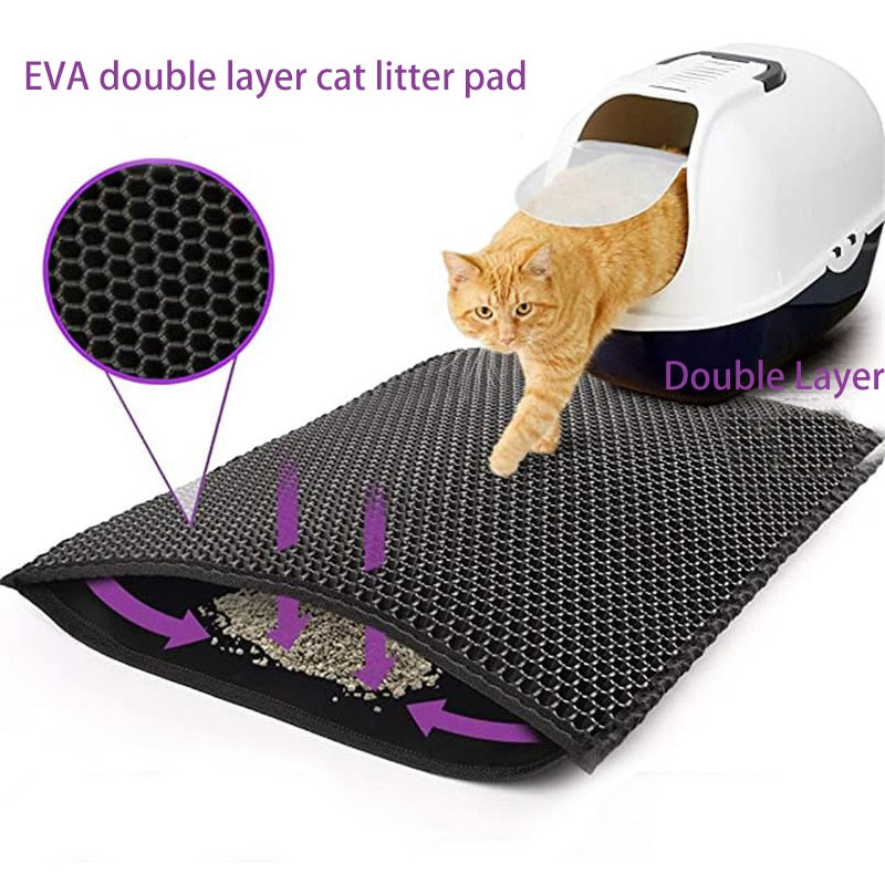 Waterproof Pet/Cat Litter Mat Double Layer